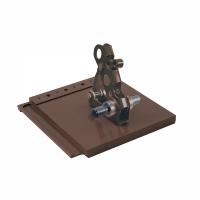 PP235LFR Three- Pipe Height Adjustable Snow Guard and Base Plate-